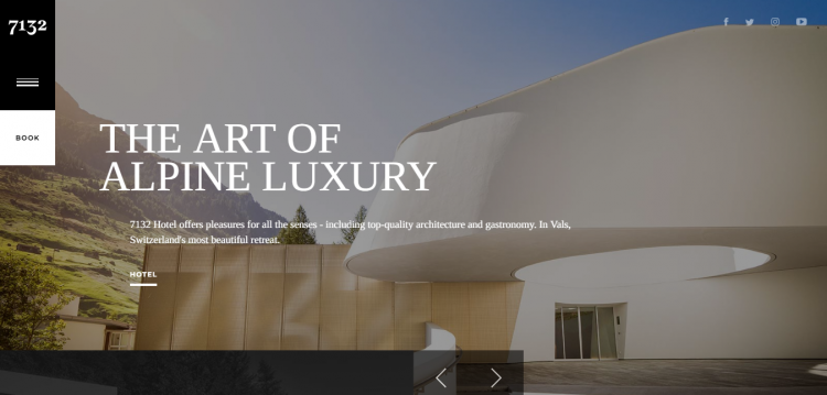 hotel luxury web design