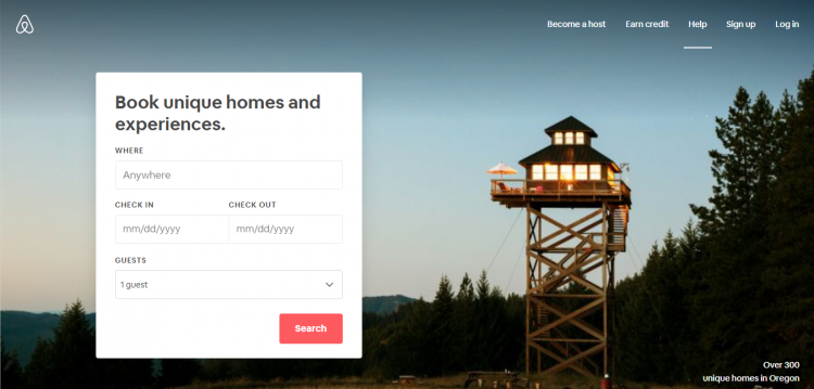 airbnb web design