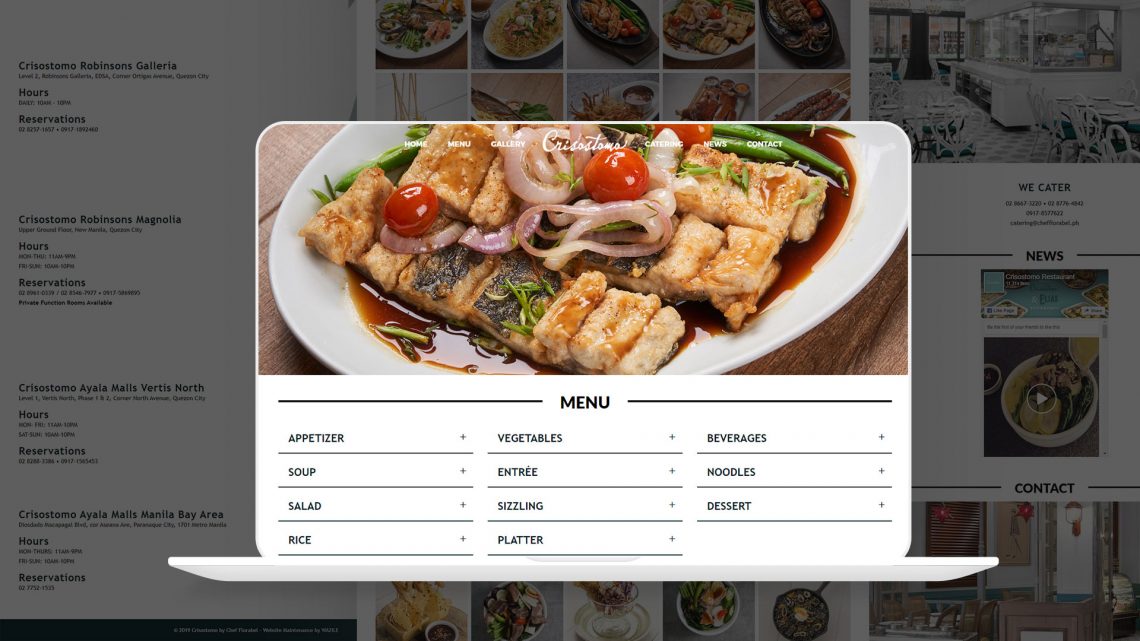 Crisostomo Website