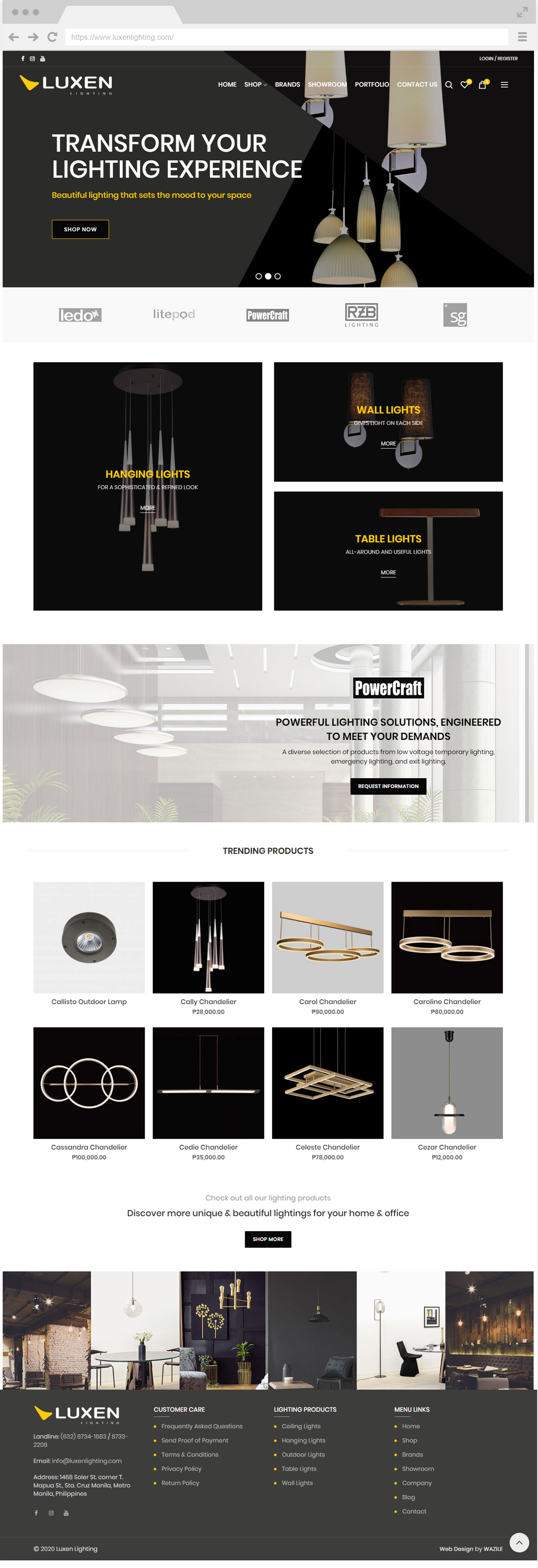 Luxen Lighting Homepage