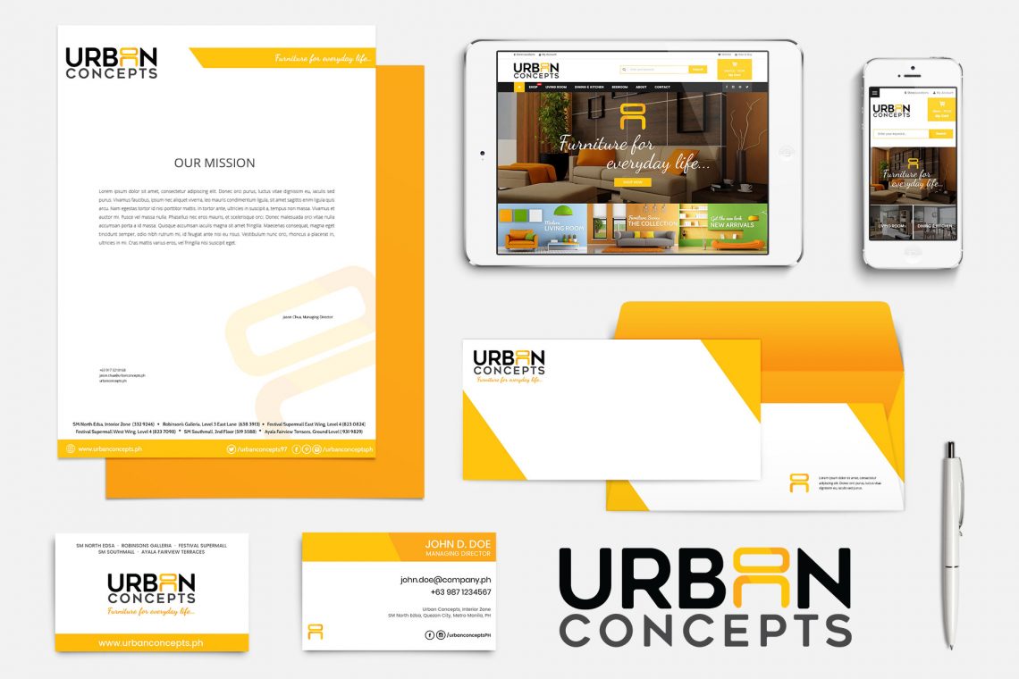 Urban Concepts Branding Collaterals