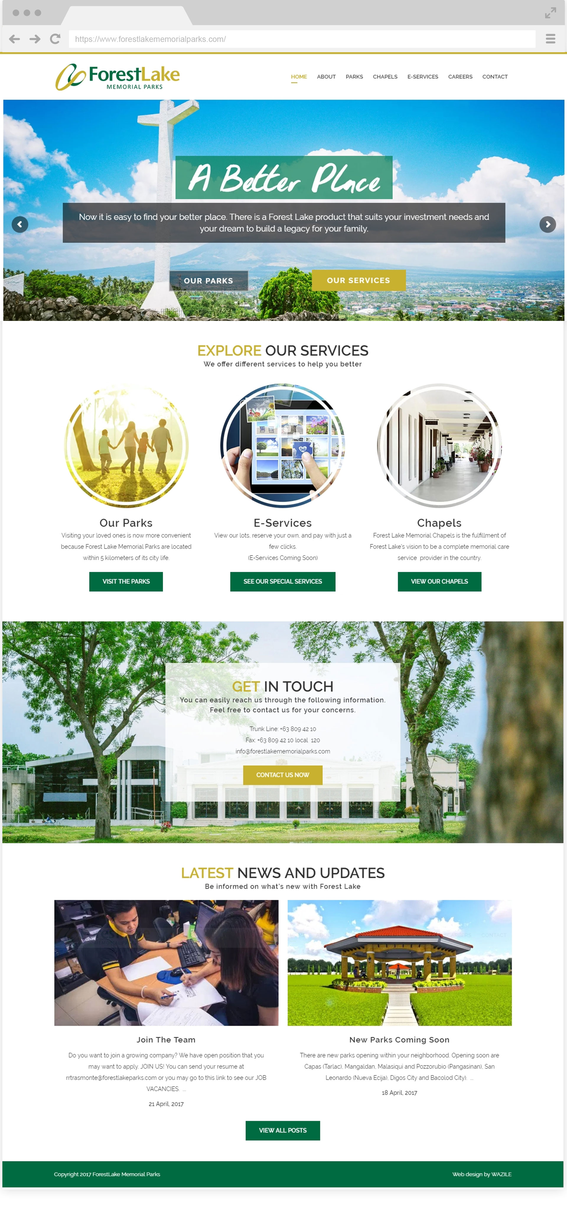Forest Lake Memorial Parks Home