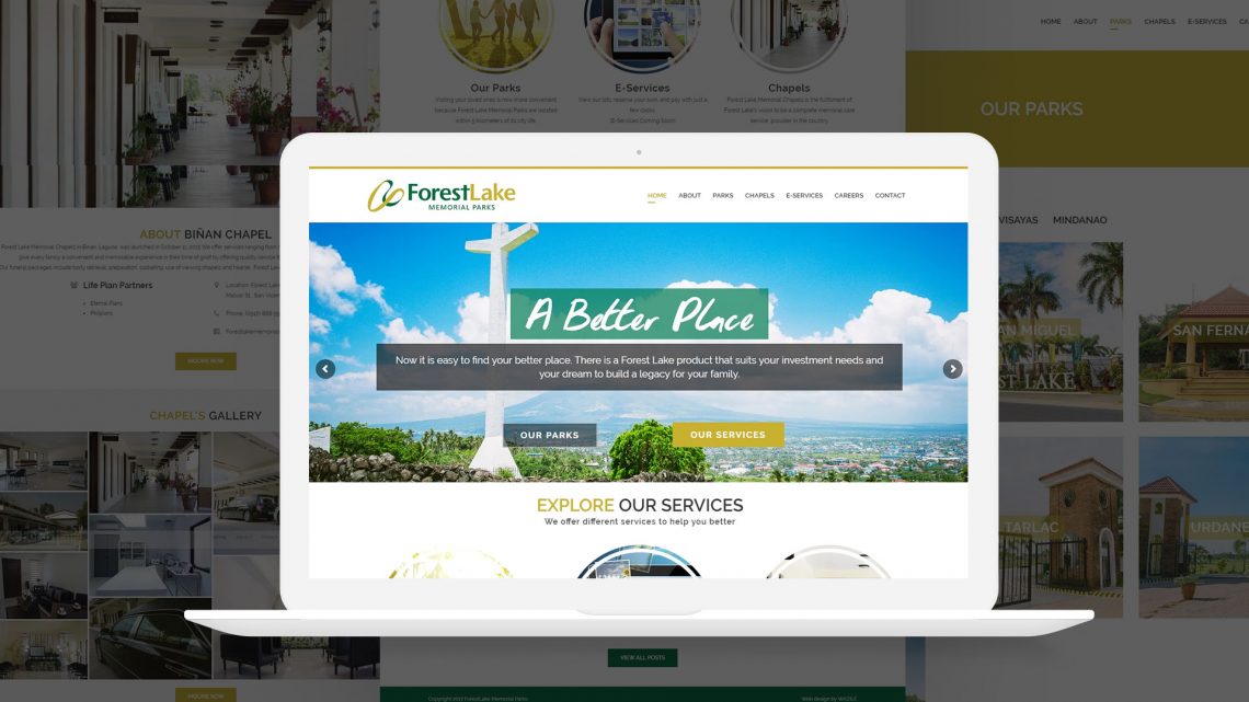 Forest Lake Memorial Parks Website