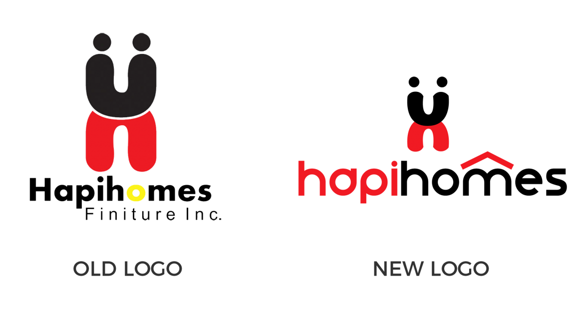 Hapihomes Logo Comparison