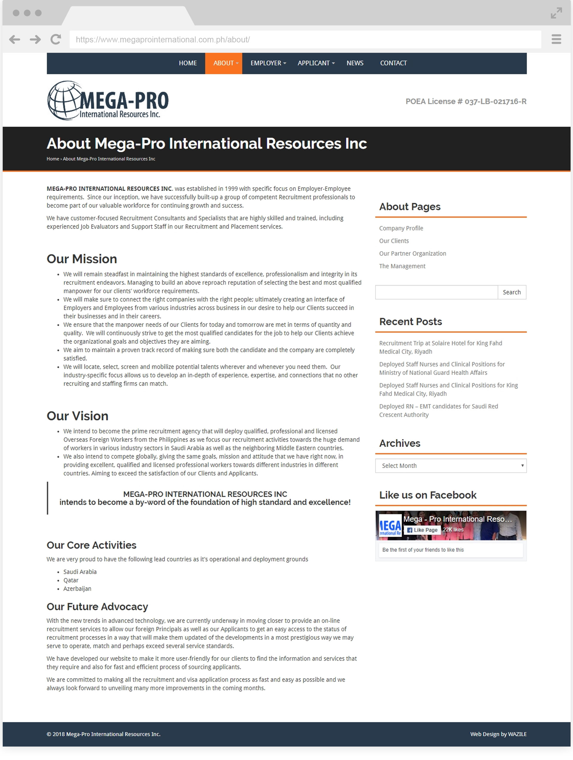 Mega Pro International About