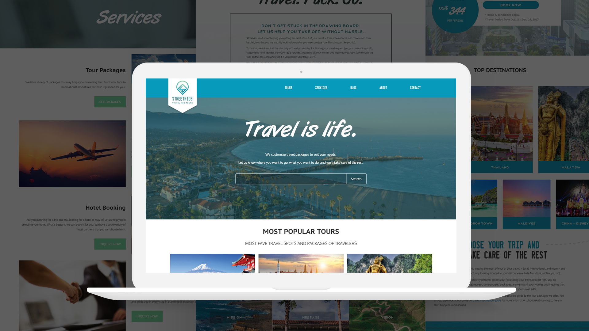 Streetrios Travel Website
