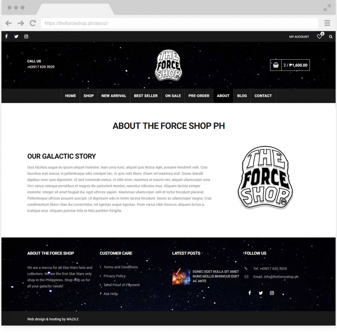 The Force Shop About