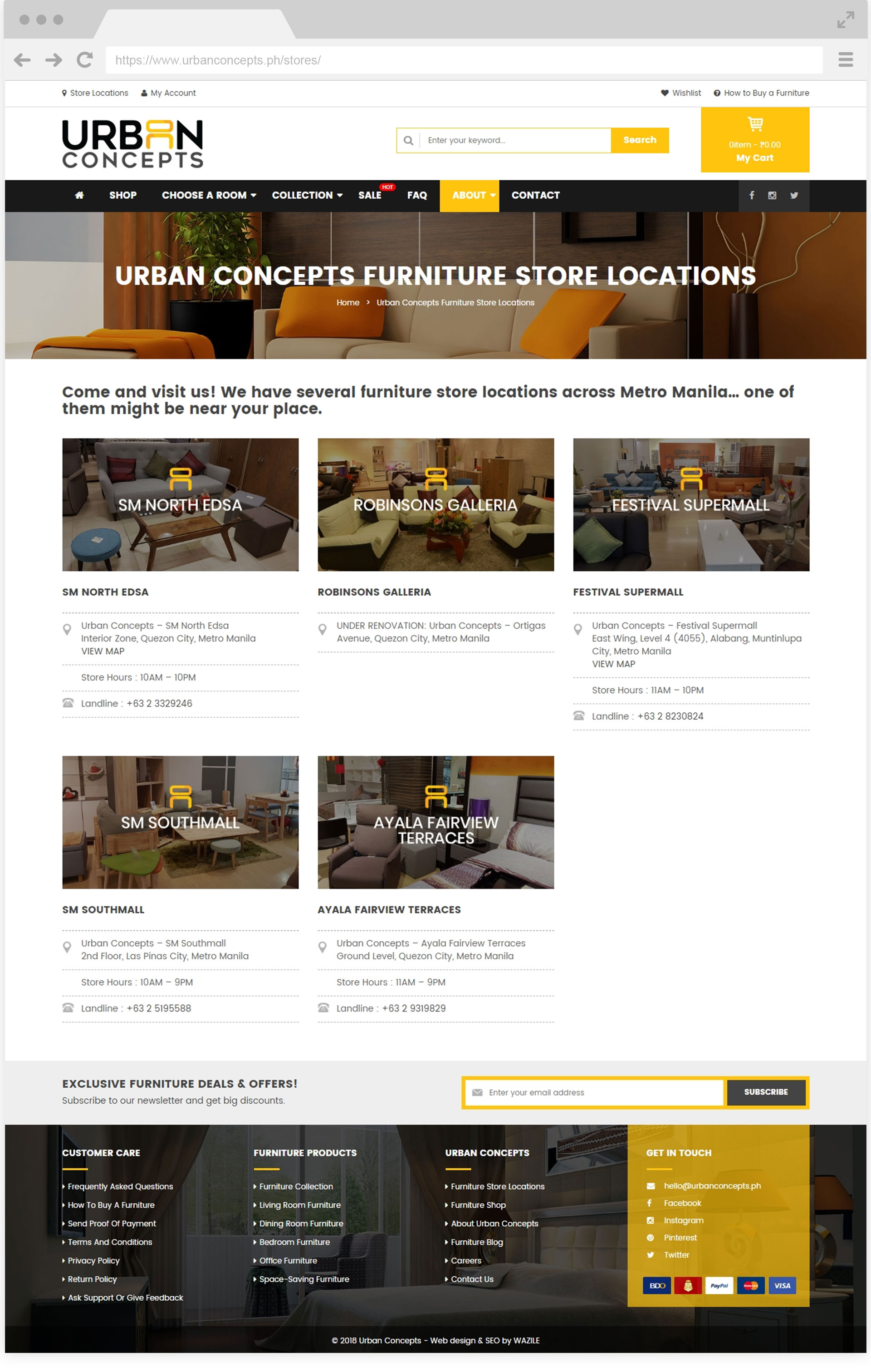 Urban Concepts Store Locations