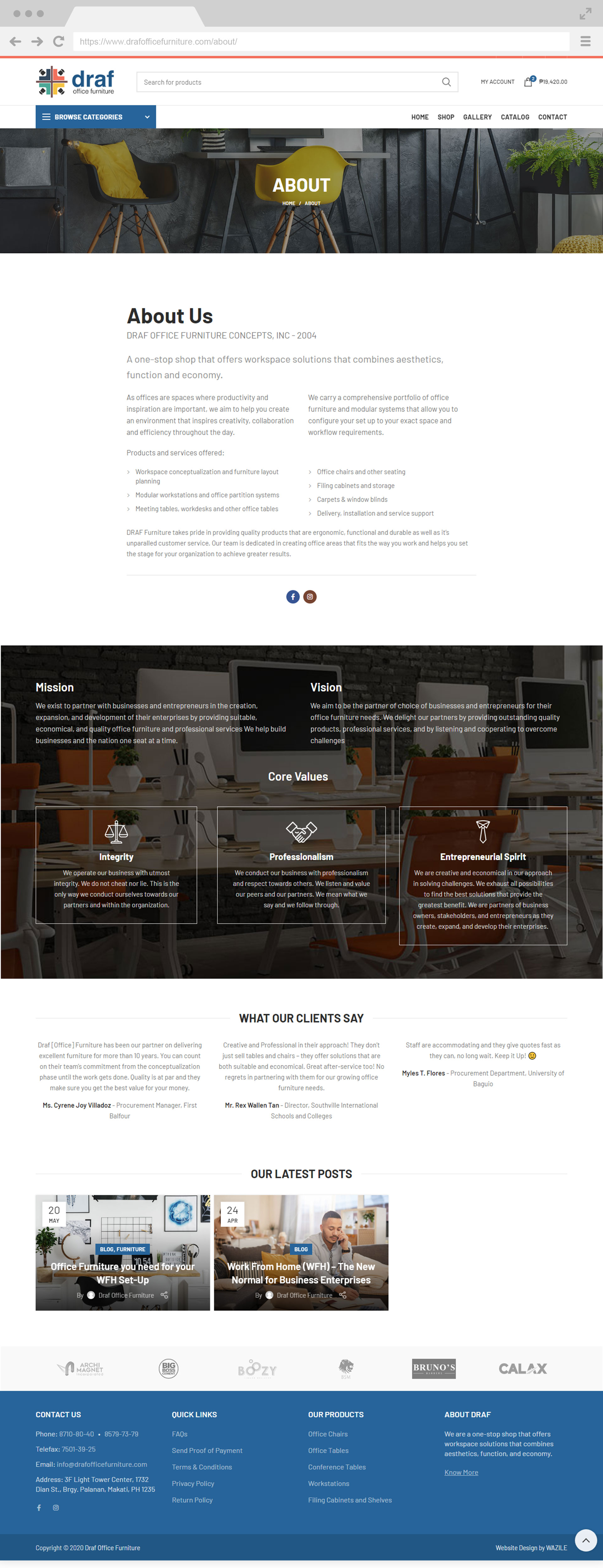 Draf Office Furnituree About