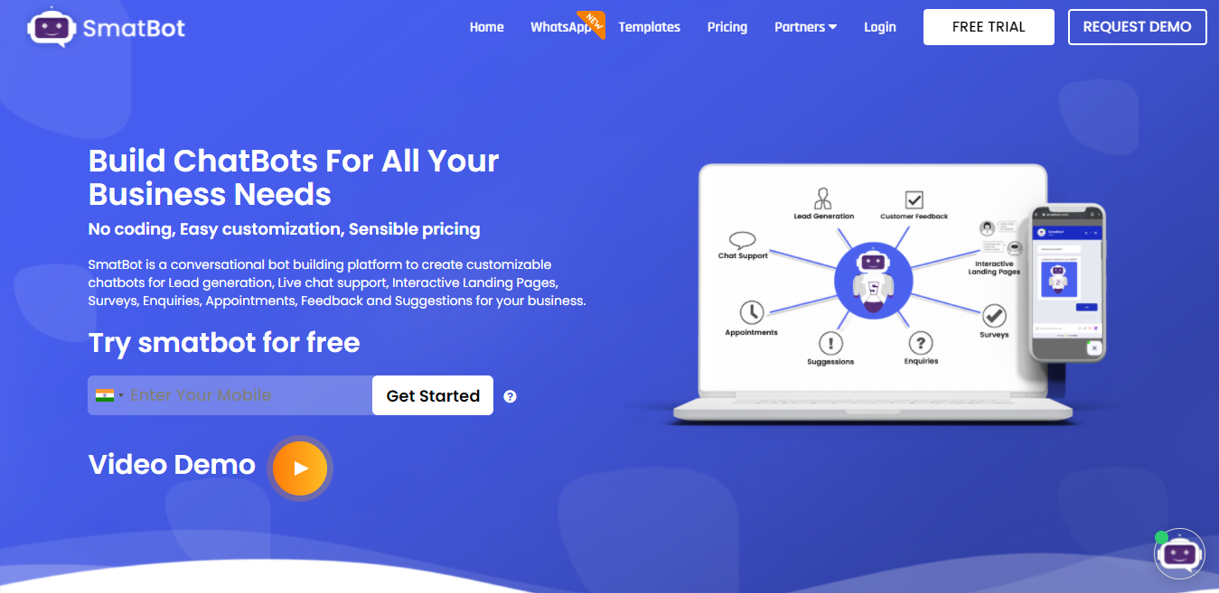 How to Create a Chatbot using SmatBot in 2023