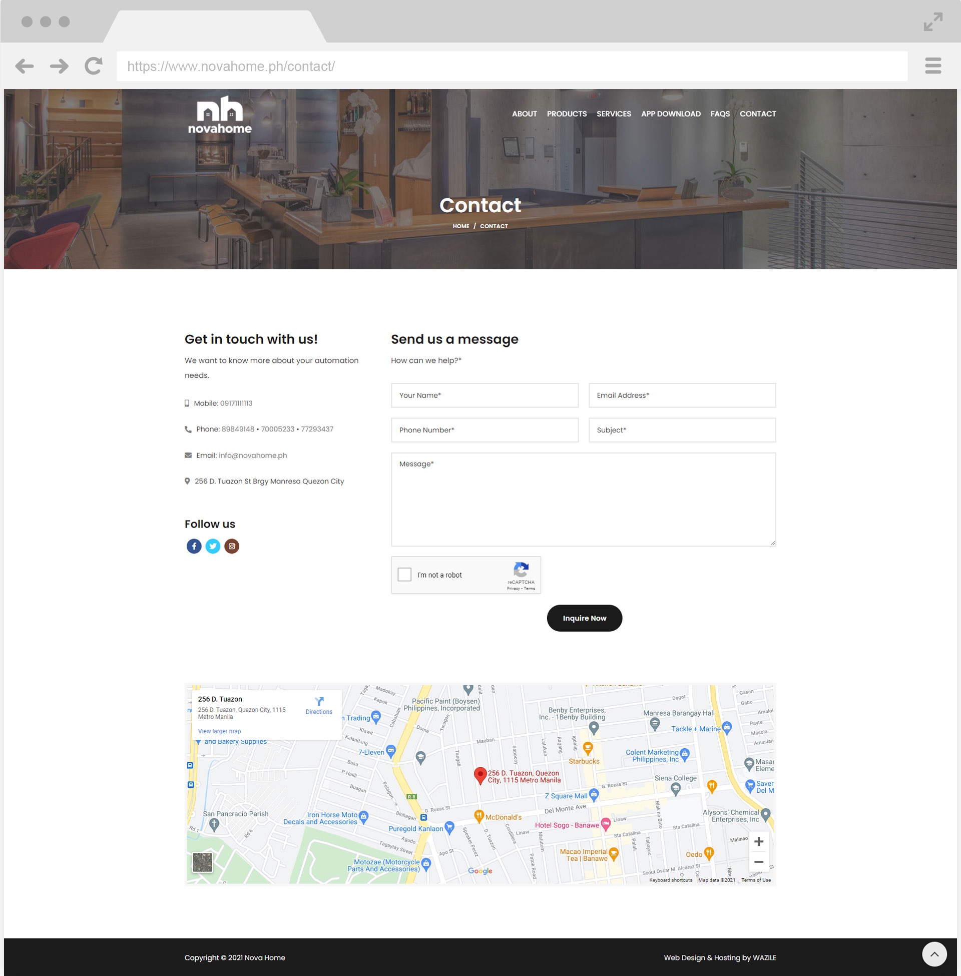 Novahome Contact